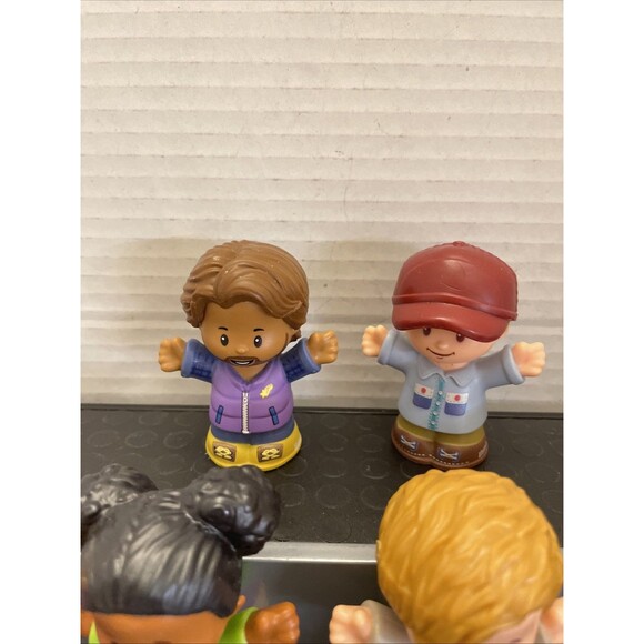 Fisher Price Little People Mixed Figure Lot of 10 School Kids Teacher Bus Driver - Picture 2 of 8